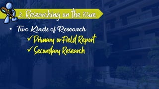 •
Primary or Field Report
Secondary Research
 
