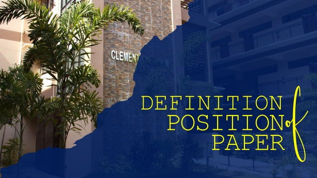 Position Paper | PPT