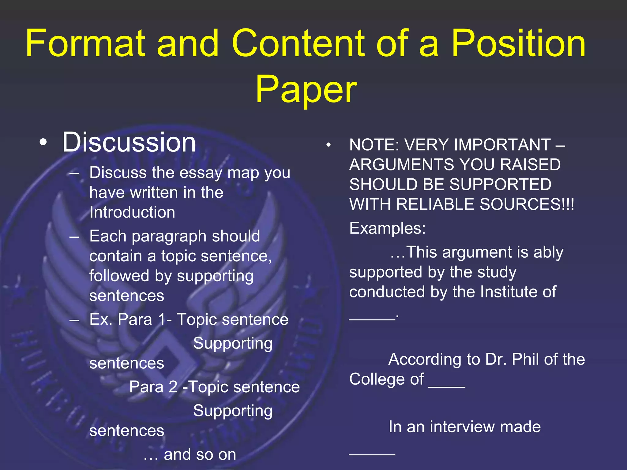 POSITION PAPER.ppt
