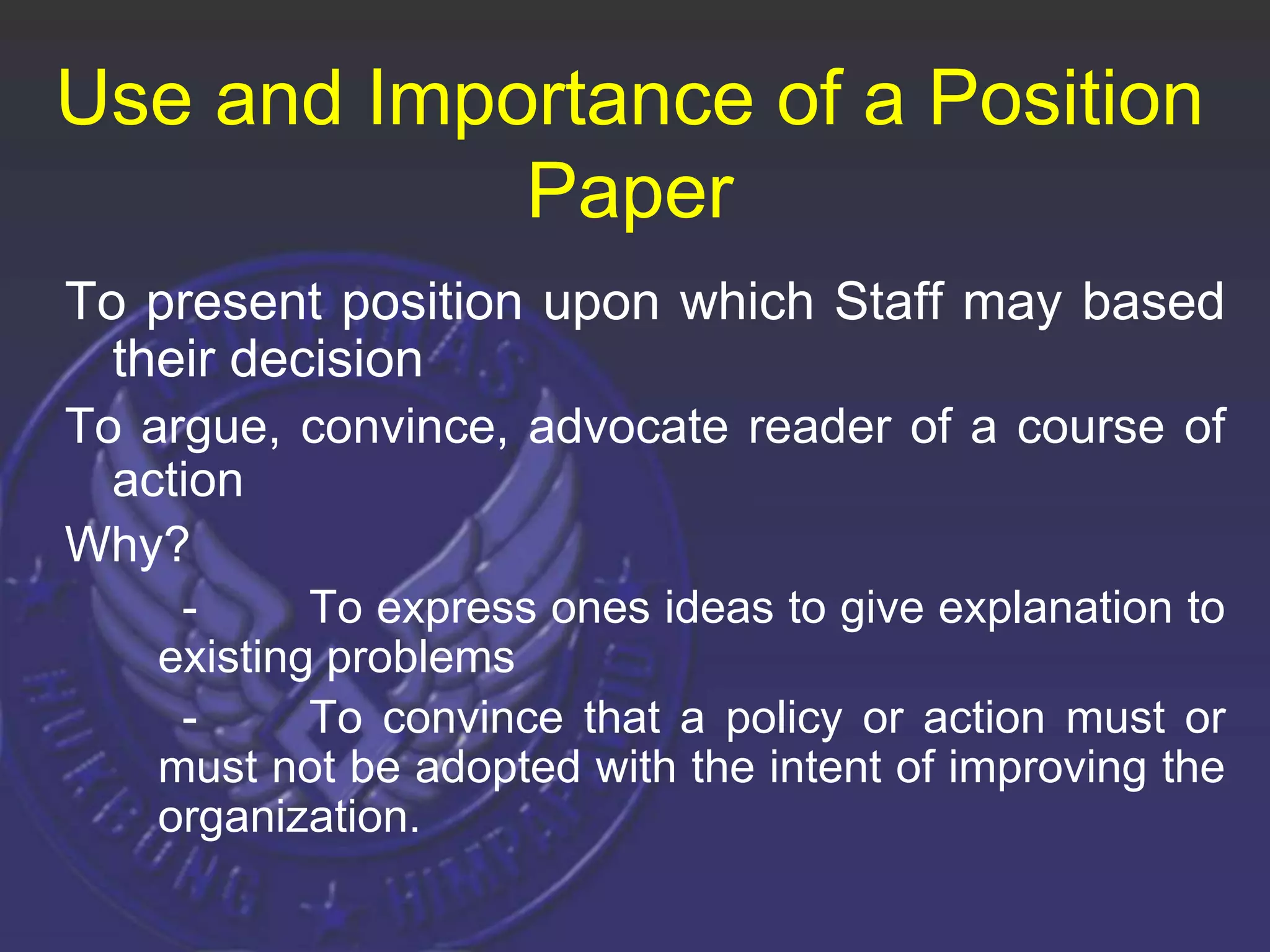 POSITION PAPER.ppt