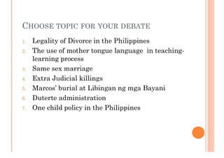 POSITION PAPER