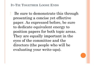 POSITION PAPER