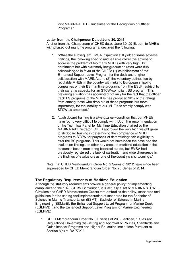 ched memo 30 series 2004 The newly published commission of higher education (ched) cmo no 14 series of 2009 (april 28, 2009) is concern with policies and standards for bachelor of science in nursing (bsn) program, it emphasizes the bachelor of science in nursing. ched memo 30 series 2004 The newly published commission of higher education (ched) cmo no 14 series of 2009 (april 28, 2009) is concern with policies and standards for bachelor of science in nursing (bsn) program, it emphasizes the bachelor of science in nursing.