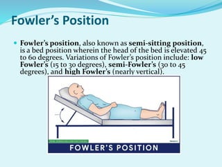 Position Used In Hospital For Various Procedure PPT pptx