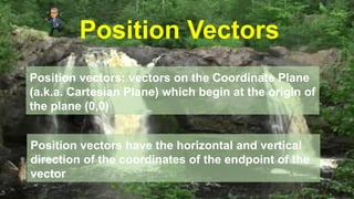 Position Vectors in Mathematics on Vectors | PPTX
