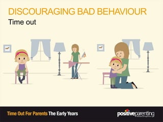 DISCOURAGING BAD BEHAVIOUR
Time out
 