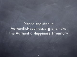 Positive Psychology | KEY