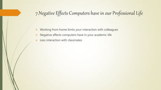Positive and negative impact by m.talha | PPTX