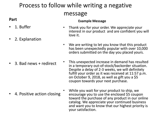 positive and negative messages.ppt bussiness communication | PPT ...