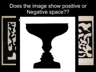 Does the image show positive or Negative space?? 