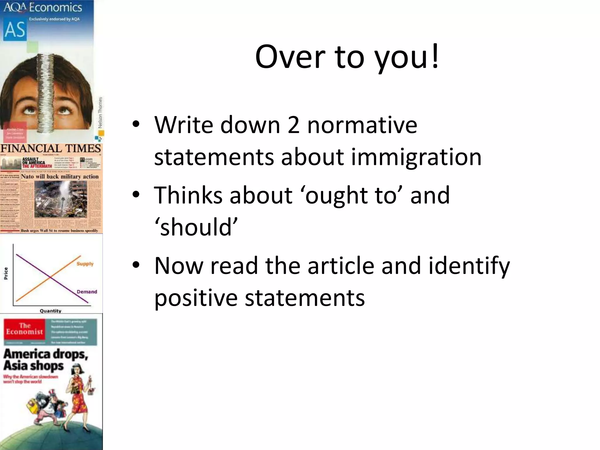 Positive and normative statements ptn | PPTX