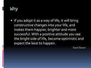 Positive attitude | PPTX