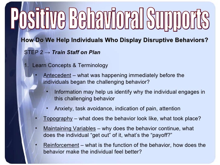 A dissertation positive behavior support