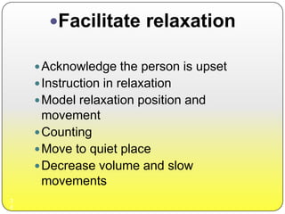 Noncompliance and defiance