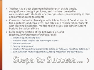 Positive behavioural supports & progressive discipline guide | PPTX