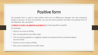 Comprehensive Guide to Positive, Comparative, and Superlative ...