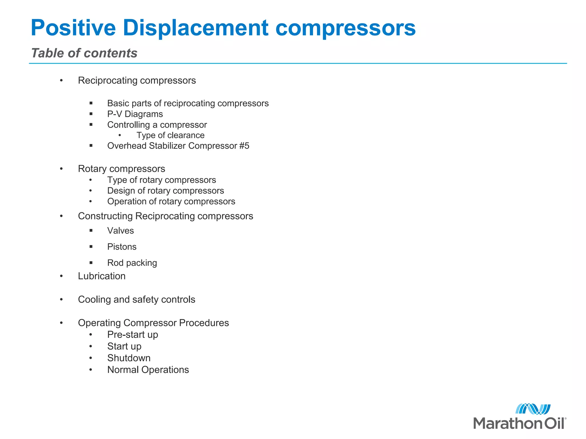 Positive displacement compressors | PPTX