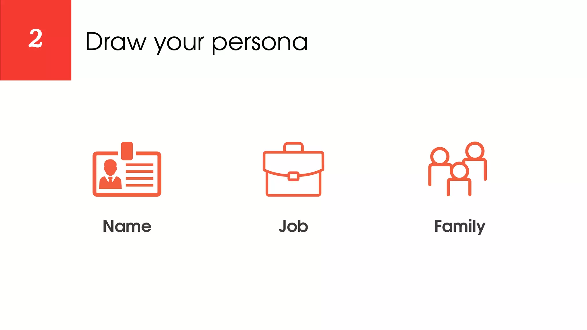 Draw your persona2
Name Job Family
 