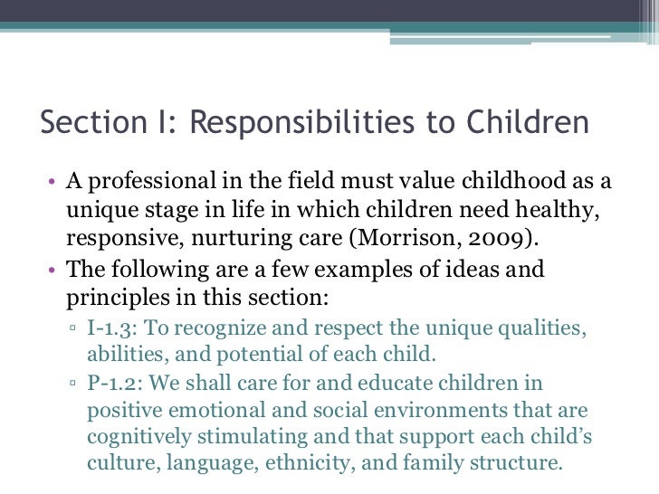Positive Guidance & NAEYC Code of Ethics Presentation