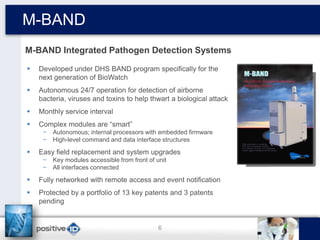 M-BAND
M-BAND Integrated Pathogen Detection Systems


Developed under DHS BAND program specifically for the
next generati...