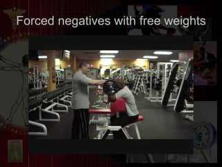 Forced negatives with free weights 
