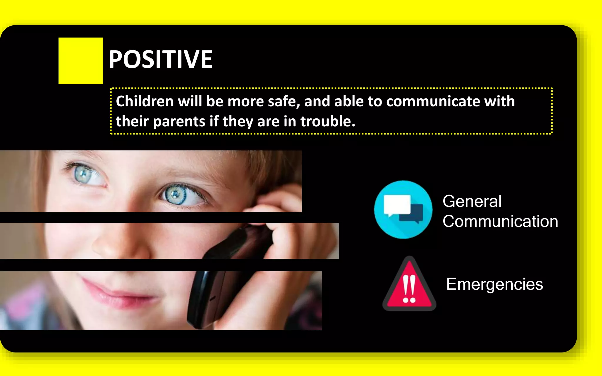 Positive & negative effects of mobile phones on kids | PPTX