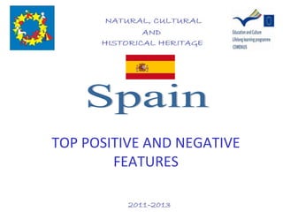 TOP POSITIVE AND NEGATIVE
        FEATURES
 