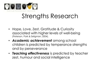 To assist you consider the application of Positive Psychology/Positive Education in your role as SP at your SchoolBut first… why bother?	What is the relevance of Positive Psychology/Positive Education to…You as a School Psychologist?
