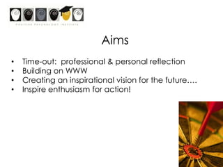 AimsTime-out:  professional & personal reflection