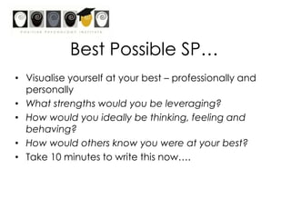 Possibility thinking (SF coaching)