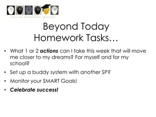 Take a moment…What am I doingalready in regard to PP/PE that is successful?