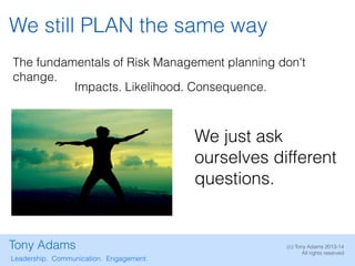 Positive Risk Management | PDF
