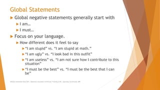 Developing Positive Self-Talk for Confidence and Self Esteem | PPTX
