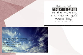 Positive thinking: key to success | ODP