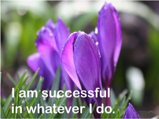 I am successful
in whatever I do.   mnRAJU
 