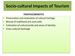 Positive tourism impact - only | PPTX