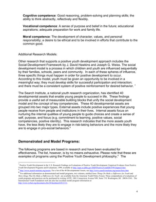 Positive youth development | PDF