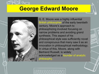 George E. Moore Positivism and Its Criticism | PPTX