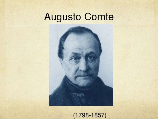 Positivismo Augusto Comte