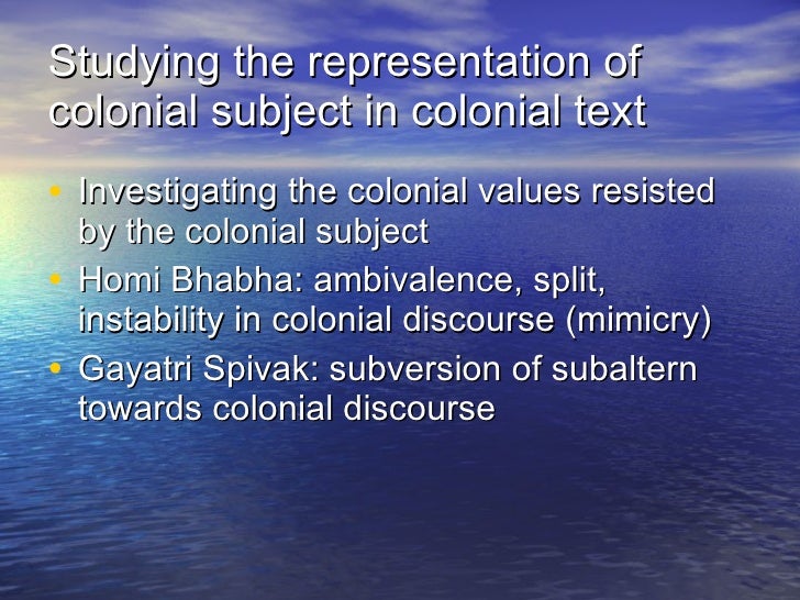 Postcolonialism