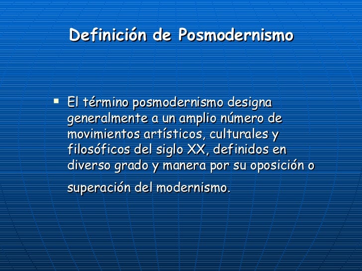 Resultado de imagen de posmodernismo