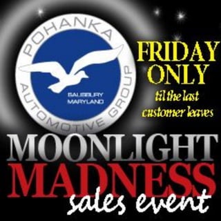Pohanka Salisbury Moonlight Madness Sale