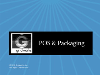 © 2007 AccuWeather, Inc. Proprietary © 2010 GridWorks, Inc.  and Algird J Kavalauskas POS & Packaging 