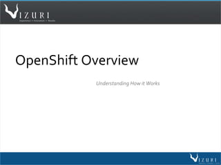 OpenShift Overview
Understanding How it Works
 