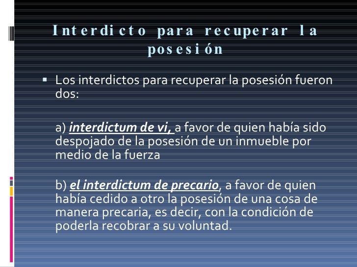 La Possessio en el Derecho Romano