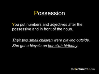 Possession | PPT