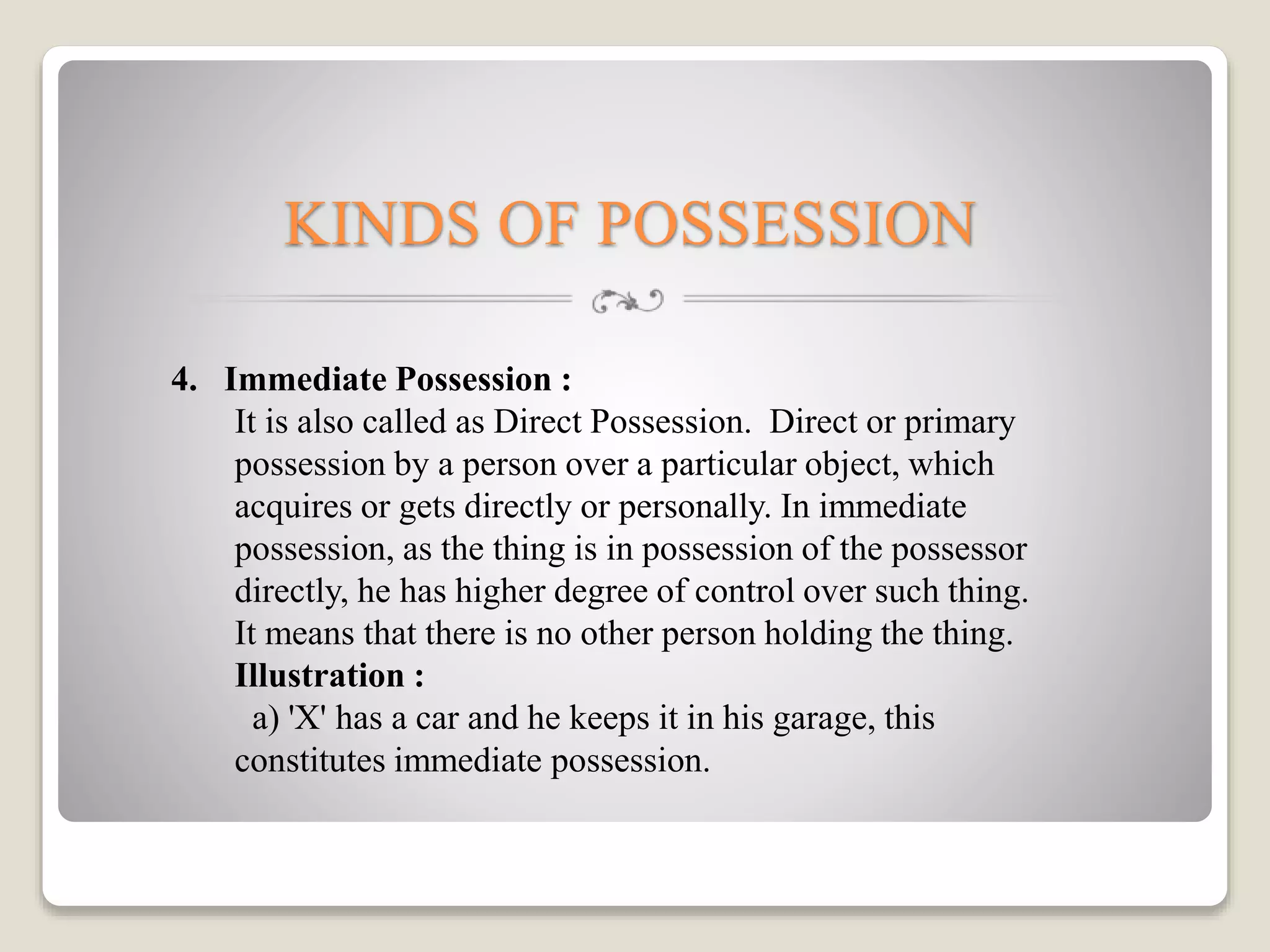 Possession jurisprudence | PPTX | Real Estate Renting and Leasing