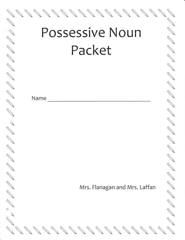 Possessive nouns-multiple-ws
