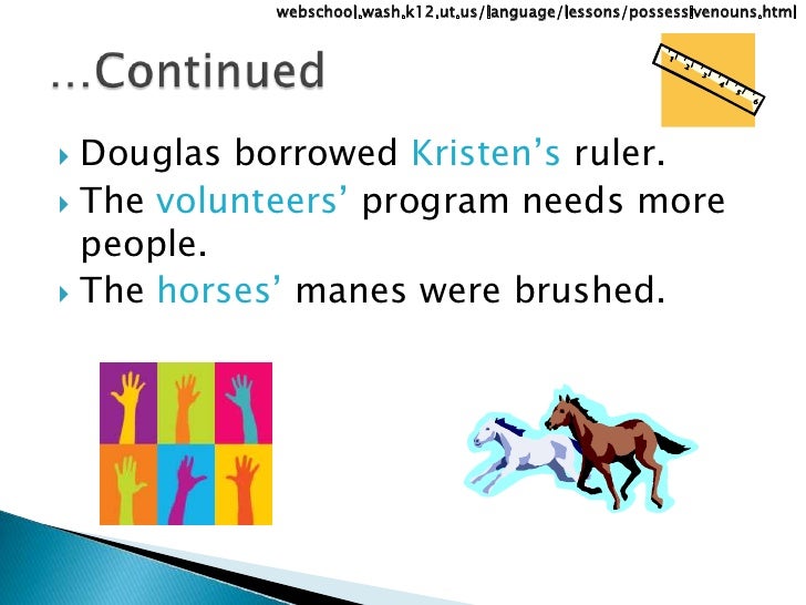 possessive nouns