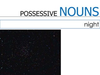 POSSESSIVE NOUNSnight